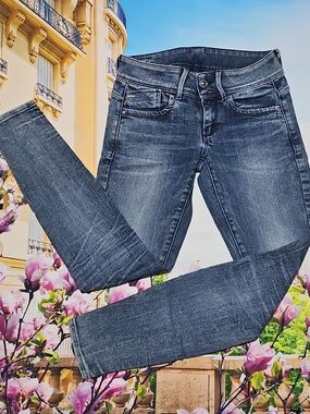 G-Star Raw Skinny Zippered Ankle Jeans Size 26